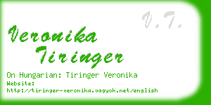 veronika tiringer business card